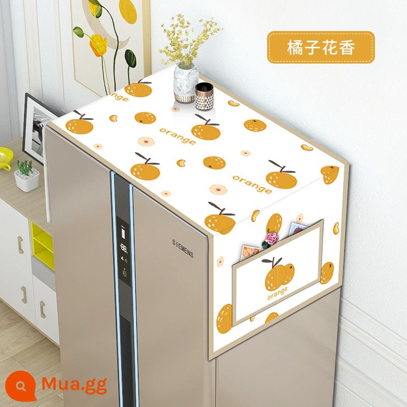 Che bụi tủ lạnh vải che bụi lò vi sóng 1 cửa 2 cửa tủ lạnh bao khăn máy giặt bụi vải - Hương hoa Tachibana