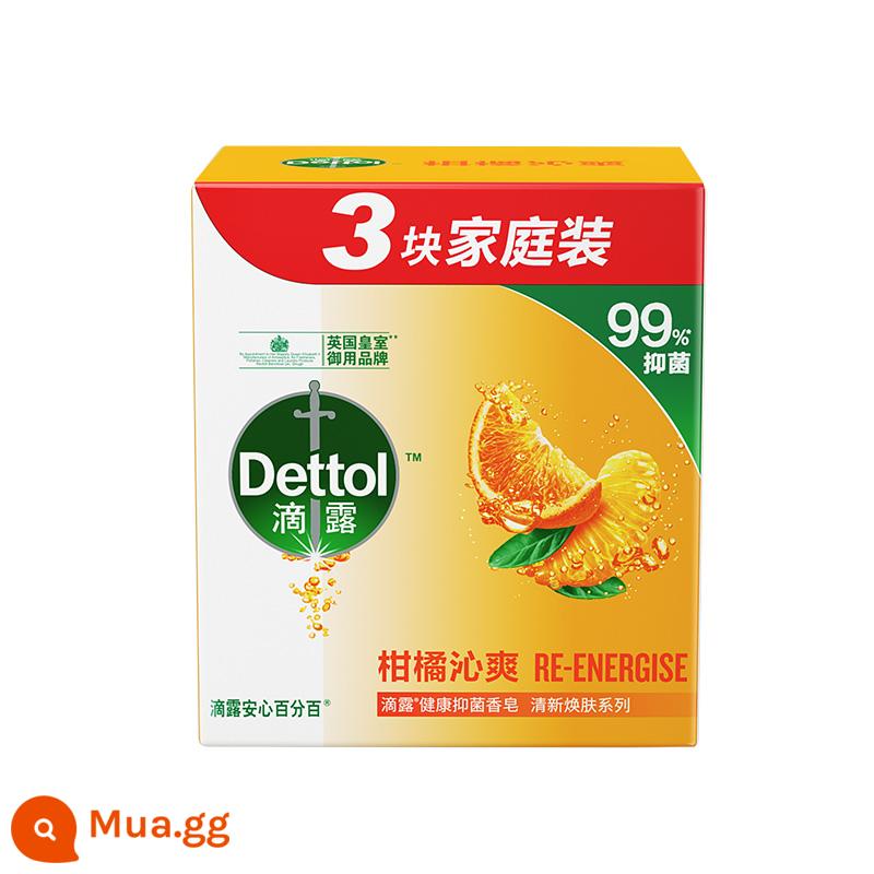 [Hàng nhập Indonesia] Xà phòng diệt khuẩn Dettol hương thơm rửa mặt rửa tay tắm gội sạch xà phòng 115g - Cam quýt sảng khoái 115g * 3 miếng