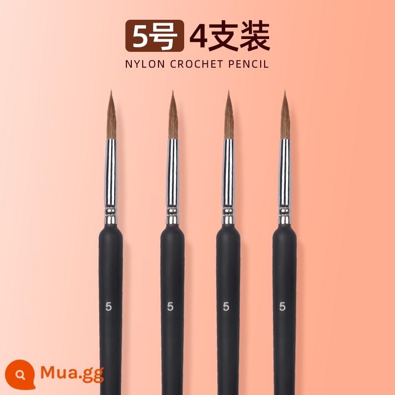 Wolf hook line pen bộ cọ siêu mịn vẽ bột màu acrylic Tranh Trung Quốc sơn dầu bột màu vẽ bề mặt màu nước cọ cọ mềm đầu nét vẽ sinh viên nghệ thuật đặc biệt sinh viên rất tốt sử dụng các nét để phác thảo tác phẩm cọ đẹp - Gói số 5/4