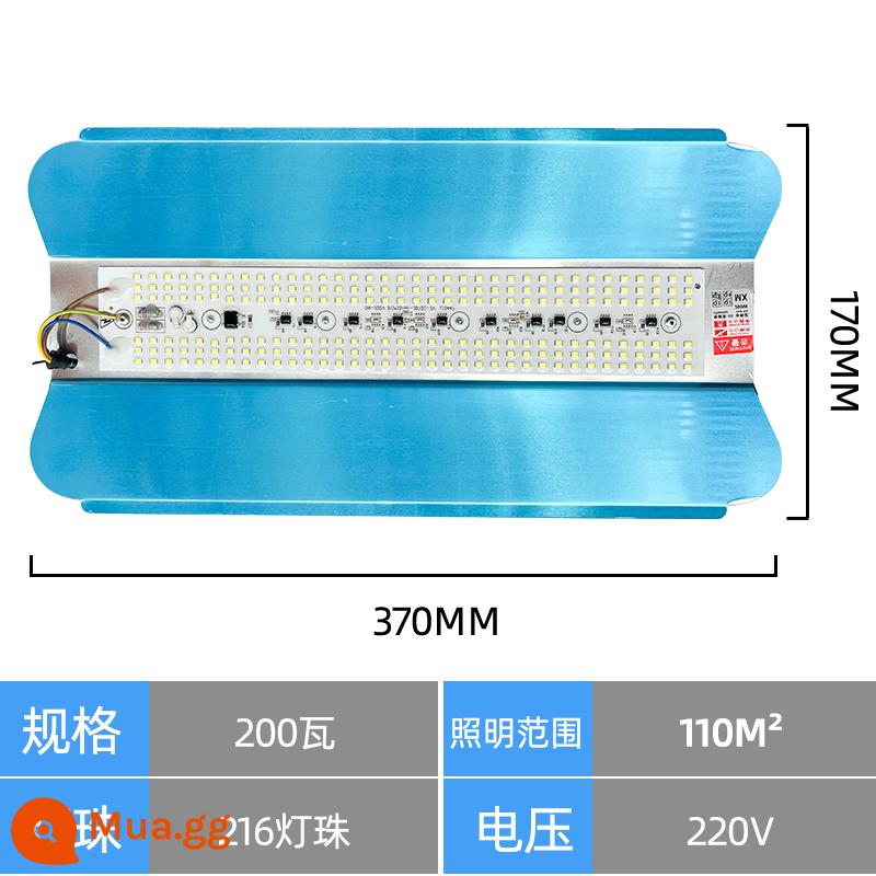 Đèn led iốt vonfram đèn làm việc 1000W Trang web xây dựng ánh sáng SHOT LIGHT Superbet View Lightning ngoài trời chống thấm ánh sáng mặt trời ánh sáng - Ánh sáng trắng 200W 216 hạt đèn