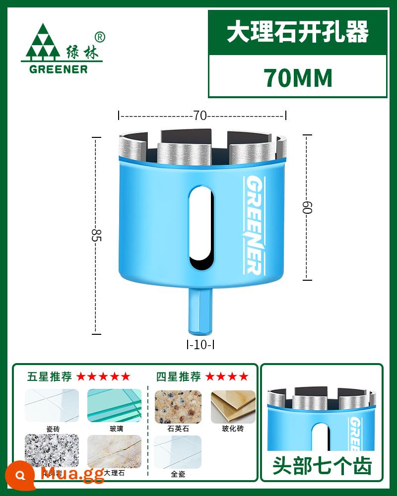 Máy khoan đá cẩm thạch rừng xanh Máy khoan gạch ngói Máy khoan đá granit đặc biệt Đá thủy tinh Máy khoan từ toàn sứ - Đá thích hợp cho 70mm