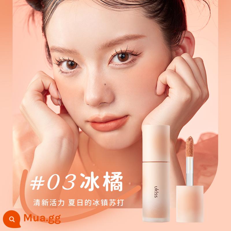 Phấn má hồng dạng lỏng UKISS Heartbeat Pop Liquid Phấn mắt One Body Repair Matte Pure Desire Wind - 03 Quýt Bing 2g