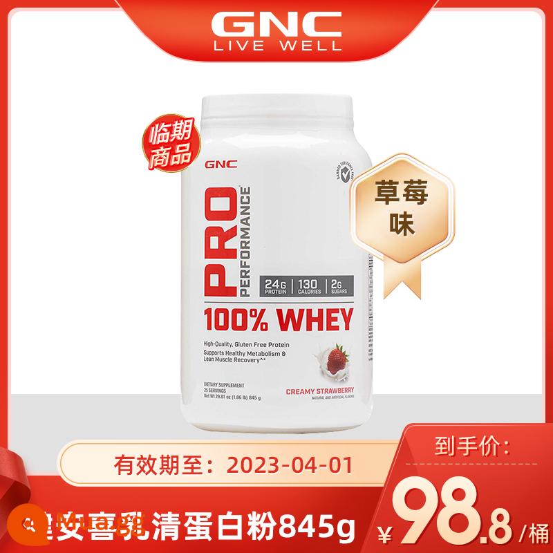 GNC Jian'anxi Hoa Kỳ nhập khẩu bột whey protein riêng biệt để tăng cơ protein trứng bột cho nam giới và phụ nữ cấp thực phẩm - 845 gram - ngày hết hạn 2023-04-01