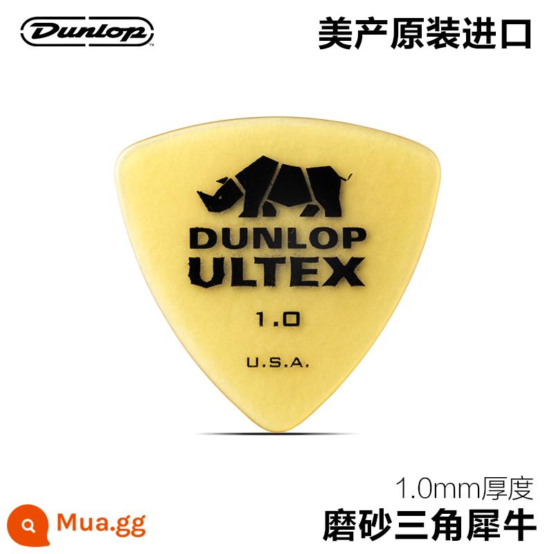 Dunlop Đàn Guitar Điện Dunlop Miếng gảy Tốc Độ Chơi Chà Chống Trơn Trượt Dân Gian Đàn Guitar Gỗ Sắc Nét Tê Giác Quét Dây Lò Xo - Triceratops 1.0mm