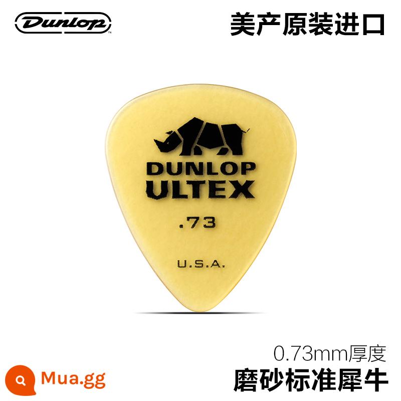 Dunlop Đàn Guitar Điện Dunlop Miếng gảy Tốc Độ Chơi Chà Chống Trơn Trượt Dân Gian Đàn Guitar Gỗ Sắc Nét Tê Giác Quét Dây Lò Xo - Tê giác tiêu chuẩn 0,73mm