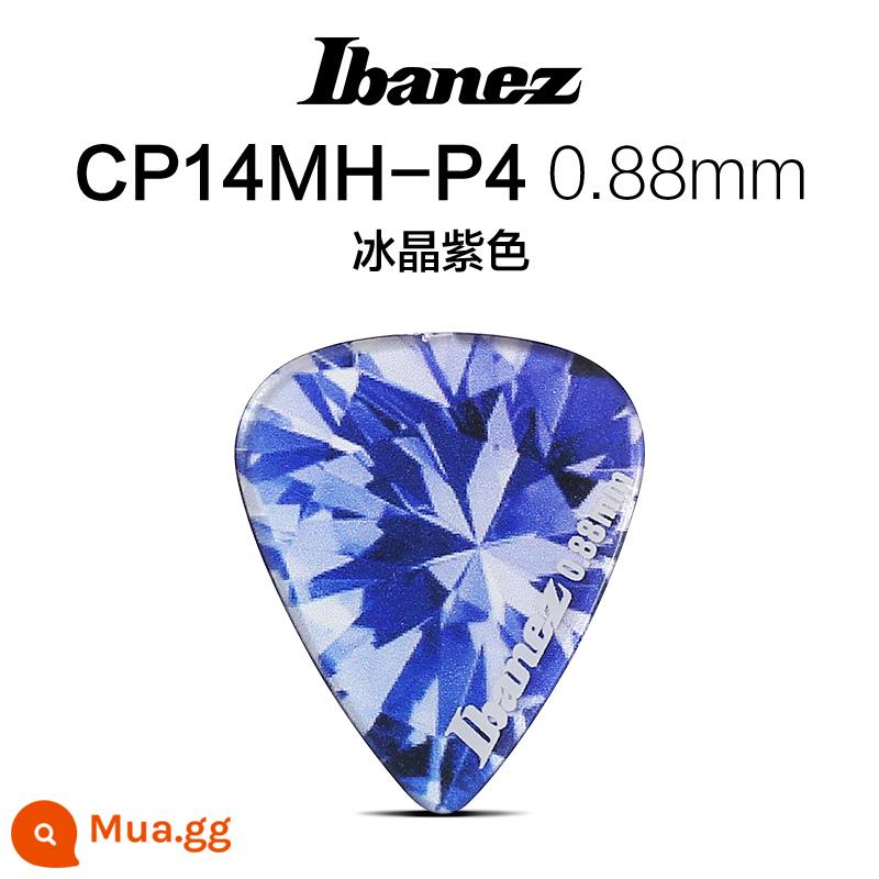 Nissan IBANEZ kính vạn hoa dòng đàn guitar dân gian pick gảy đàn tốc độ phụ kiện đàn guitar CHỌN - Tinh thể băng tím 0.88mm