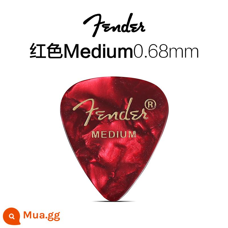 Fender Fender điện gỗ guitar bass mái chèo ballad fingerstyle phụ kiện quả bom tốc độ chống trượt celluloid gảy đàn mùa xuân mảnh - Đỏ TRUNG BÌNH 0.68MM