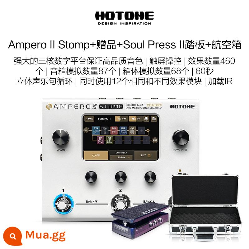 Đàn guitar điện mini Hotone Ampero one Stomp II thiết bị hiệu ứng toàn diện đàn guitar bass thế hệ 2 - [SF Express] Ampero II+quà tặng+Bàn đạp nhấn II+hộp đựng chuyến bay