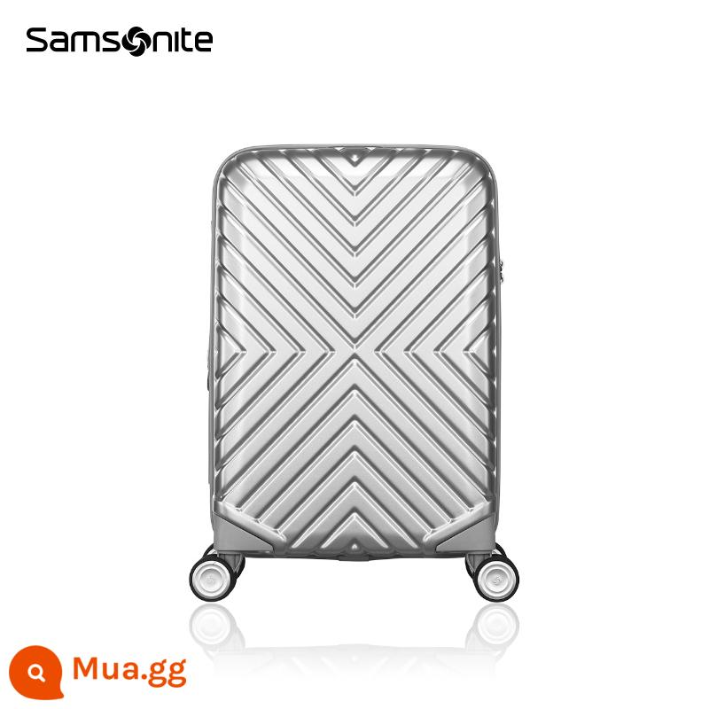 Samsonite Vali Samsonite xe đẩy đa năng dung tích lớn du lịch 20/24/28 inch lên máy bay 06Q - bạc