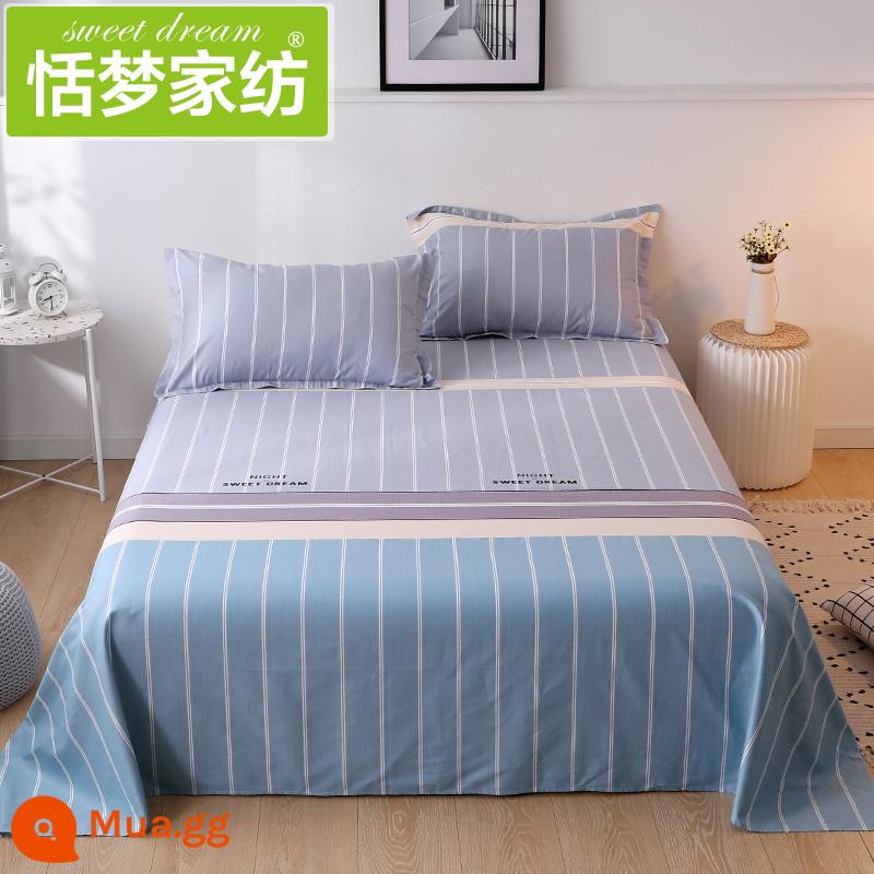 100% cotton ga trải giường đơn mảnh cotton nguyên chất ký túc xá sinh viên nam giường đôi dày 1,5 m chăn - tưởng tượng của Na Uy