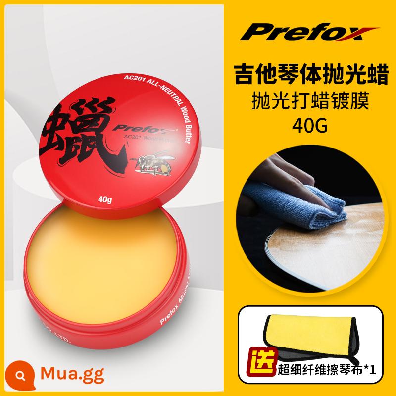 Prefox đàn guitar chăm sóc và bảo trì bộ dây bảo vệ dầu tẩy rỉ sét bút vệ sinh tẩy rỉ chanh guitar dầu phụ kiện - Sơn phủ sáp ong đánh bóng thân đàn guitar