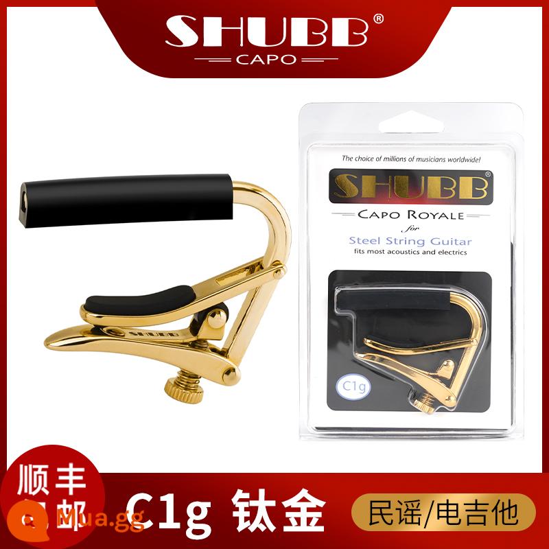 Xiabo capo clip C1 dân gian guitar chuyên nghiệp cao cấp phiên âm clip L1 cổ điển S1 SHUBB capo clip giới hạn - Hợp kim titan C1g [dân ca]