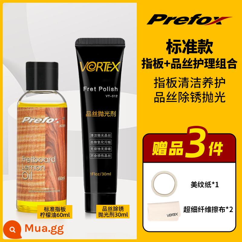 Prefox đàn guitar chăm sóc và bảo trì bộ dây bảo vệ dầu tẩy rỉ sét bút vệ sinh tẩy rỉ chanh guitar dầu phụ kiện - Bàn phím tiêu chuẩn + sự kết hợp chăm sóc phím đàn