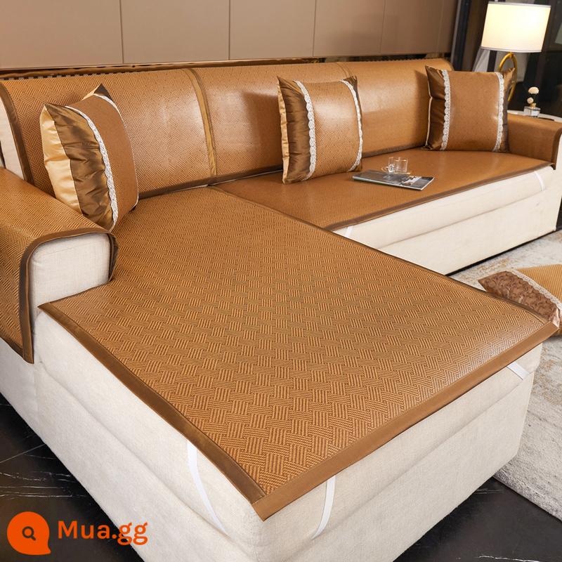 Nam Cực Người Mùa Hè Mây Thảm Sofa Đệm Mùa Hè Thảm Ngồi Đệm Chống Trơn Trượt Ghế Sofa Bao Gồm Tất Cả Đa Năng Bao Khăn Vải - Seito