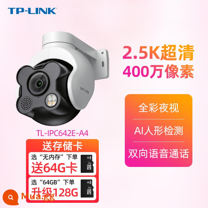 Camera không dây TP-LINK camera điều khiển từ xa tại nhà điện thoại di động độ nét cao toàn cảnh 360 độ không góc chết đồng hồ kho báu gia đình camera tplink cửa trong nhà và ngoài trời an ninh thương mại mạng chung màn hình đường - [Mẫu mới 4 triệu] Nhìn đêm đủ màu + WiFi không dây