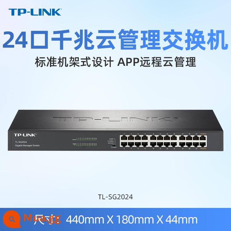 Công tắc TP-LINK 4 cổng 5 cổng 8 cổng 10 cổng 100M đường mạng gigabit hub shunt router tplink mạng gia đình dây mở rộng giám sát cáp quang SF1005+ - [24-port full Gigabit] Switch quản lý đám mây gắn trên rack