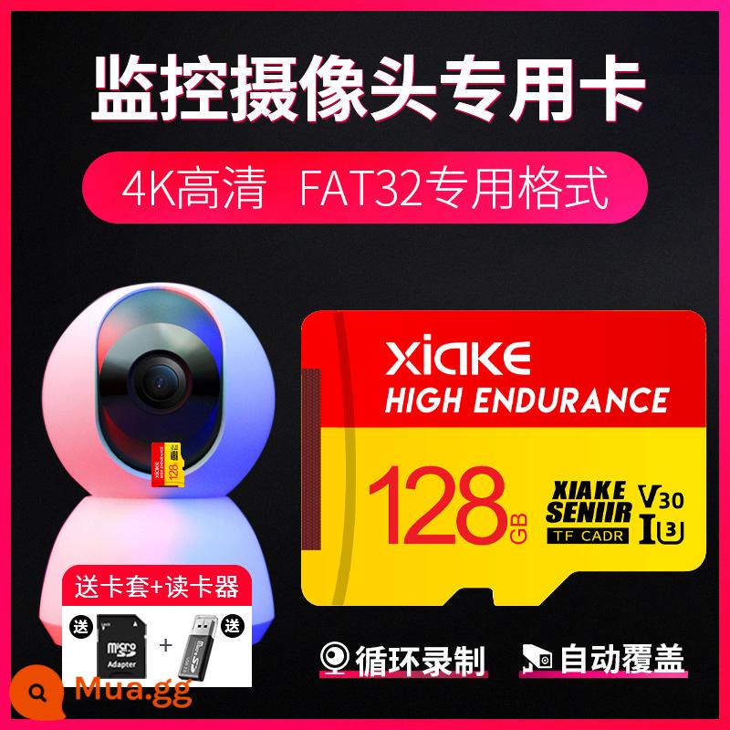 Xia Ke thẻ nhớ tốc độ cao kê camera giám sát thẻ nhớ 128gtf thẻ lái xe ghi thẻ nhớ sd - 128G [Phiên bản tốc độ cực cao + ngăn đựng thẻ SD + đầu đọc thẻ] dành riêng cho ống kính chụp ảnh giám sát