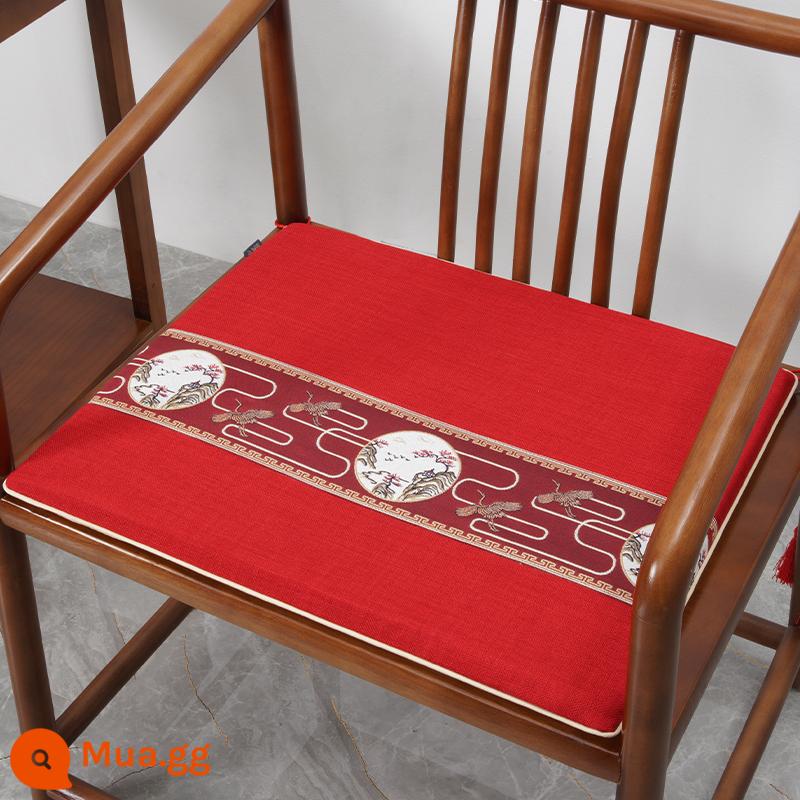 Ghế vòng tròn của Trung Quốc -Phong cách áo sơ mi Gahogany Tea Bàn Sofa Hat chính thức Ghế Tai Master Ghế Padding Solid Wood Fart Ghế Ghế đệm - Xiangyun Ruihe-Red Trung Quốc [Mẫu chống thấm nước được nâng cấp] [Đường ống đơn]