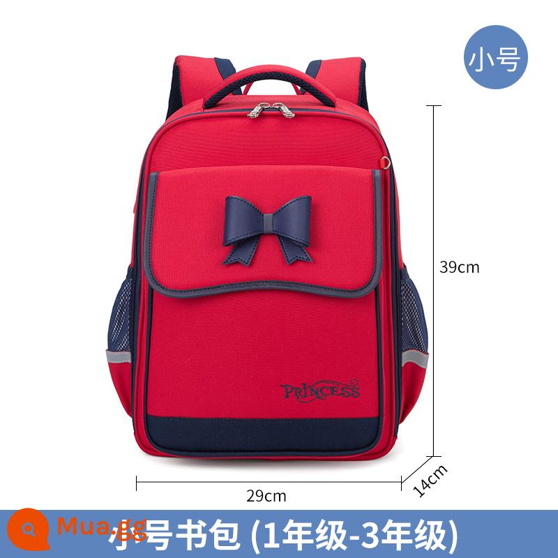 Công chúa Pabou Doudou Bag Bag Bag Girls 1, hai lớp ba đến sáu, Super Super Super Super 6-12 tuổi - Mẫu A cỡ lớn màu đỏ nhỏ