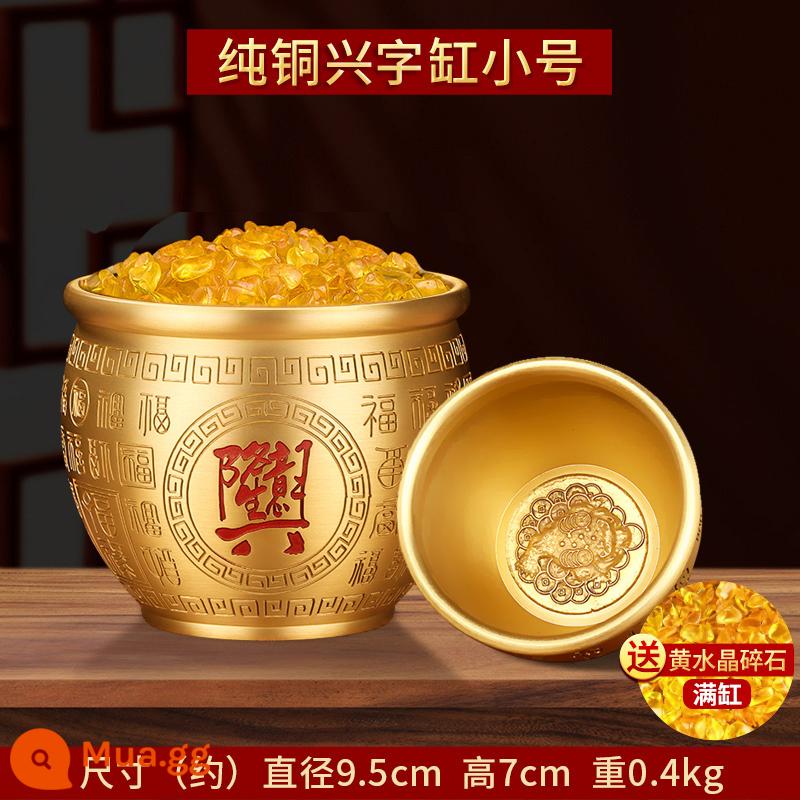 Bonato Rice Xi lanh Baifu Twita Poly Treasure Pure Copper chính hãng Mang theo phòng thí nghiệm CJaine Copper Shop Creative Sáng tạo trang trí nhỏ - Kèn xi lanh Xingzi bằng đồng nguyên chất