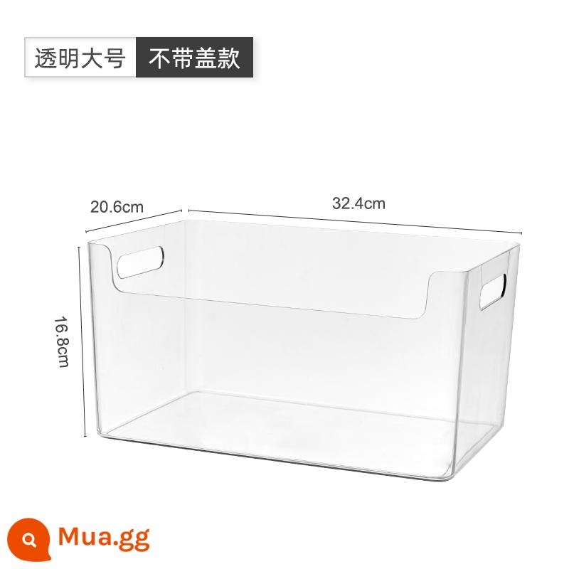 Máy Tính Để Bàn Hộp Bảo Quản Trong Suốt Mặt Nạ Mỹ Phẩm Hoàn Thiện Hộp Acrylic Giỏ Đựng Đồ Ăn Gia Đình Nhà Bếp Đồ Lặt Vặt Hộp Bảo Quản - Kích thước lớn trong suốt