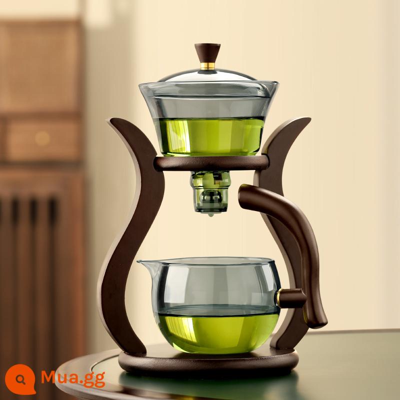 Thủy tinh bán đồ uống bán trà nhóm kết hợp những người lười biếng với ấm trà Bubbot Tea Tea Cup - [Sản phẩm mới đặc biệt] Bộ trà hoàn toàn tự động Smoke Ash-Yaoyue