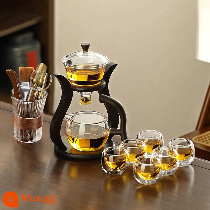 Thủy tinh bán đồ uống bán trà nhóm kết hợp những người lười biếng với ấm trà Bubbot Tea Tea Cup - Bộ trà 8 tuổi + cốc 6 ngày + bộ trà trà sọc dọc