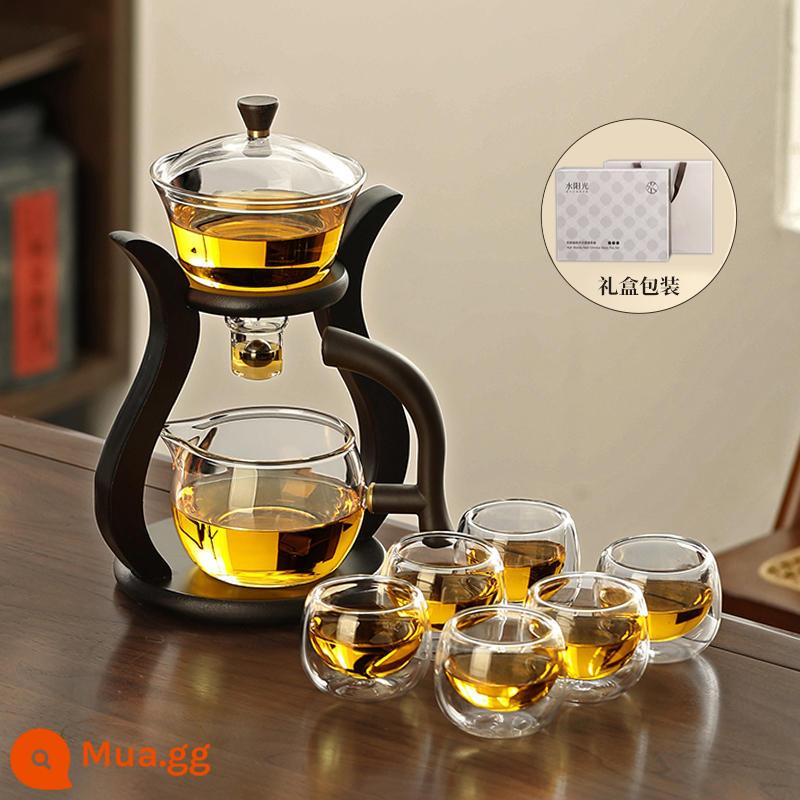 Thủy tinh bán đồ uống bán trà nhóm kết hợp những người lười biếng với ấm trà Bubbot Tea Tea Cup - [Hộp quà]Bộ trà Yao Yue + Cốc hình Dan