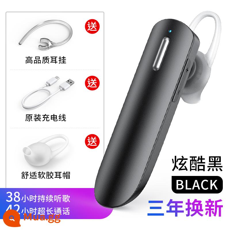 Tai nghe bluetooth mới 2020 2020 không dây mới chính hãng xe hơi vinh quang móc trong tai điện thoại di động gọi kinh doanh thích hợp cho Huawei Xiaomi một tai thời lượng pin siêu dài ở chế độ chờ công suất lớn - Màu đen mát mẻ [Nâng cấp chống nước★Điều khiển nút★Chế độ chờ trong 365 ngày★Gia hạn sau ba năm]