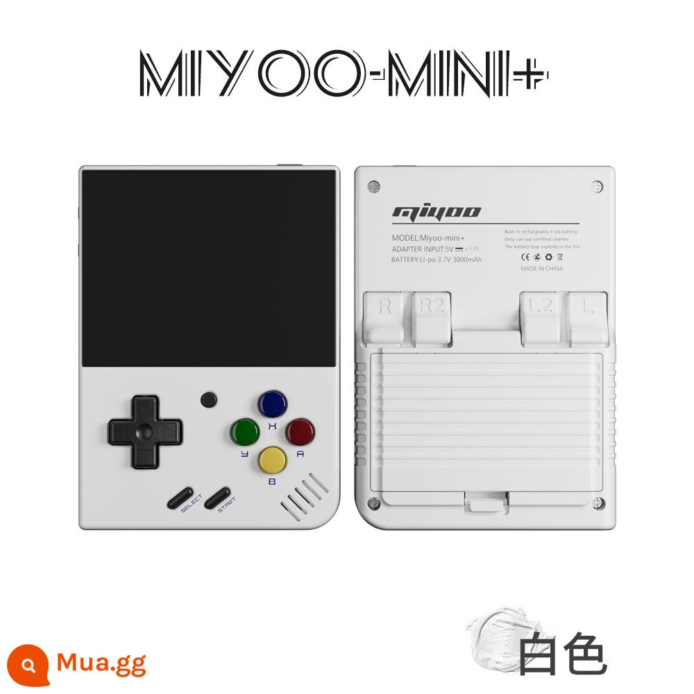 MIYOO Mini + trò chơi điện tử mini cầm tay trò chơi cầm tay mã nguồn mở retro gbaFC arcade cổ điển hoài cổ cầm tay - Phim trắng 64G+ còn hàng