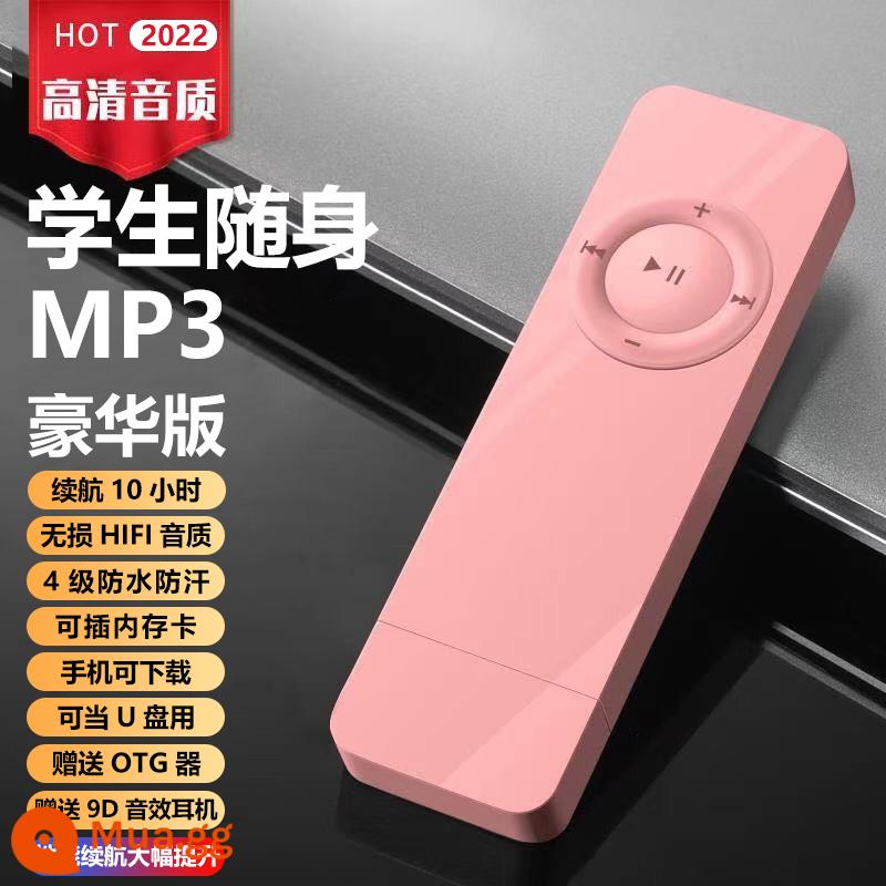 Phiên bản dành cho sinh viên Máy nghe nhạc mp3 Walkman MP4 nghe tiếng Anh nghe đọc mẫu đọc tiểu thuyết nghe hát hiện vật chuyên dụng - Hồng [Phiên bản cao cấp]