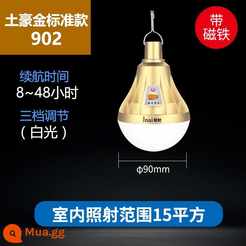 Sạc Đèn Led Di Động Chiếu Sáng Khẩn Cấp Nhà Siêu Sáng Gian Hàng Chợ Đêm Cúp Điện Dự Phòng Cắm Trại Ngoài Trời Bóng Đèn - Tuhao gold model 400W ánh sáng trắng thời lượng pin 8-48 giờ