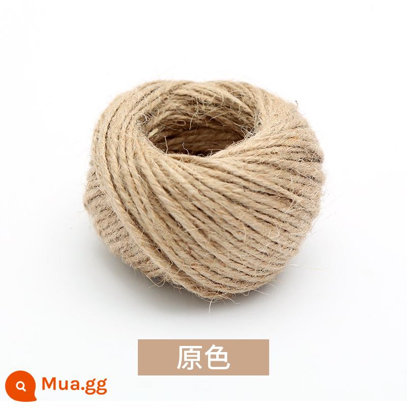 Nhánh thân trang trí lớp mẫu giáo chất liệu tạo vòng nón thông chết tự nhiên nhánh bó hoa DIY handmade sáng tạo tranh khúc gỗ - Dây gai dầu màu gốc trong suốt [2 mm]