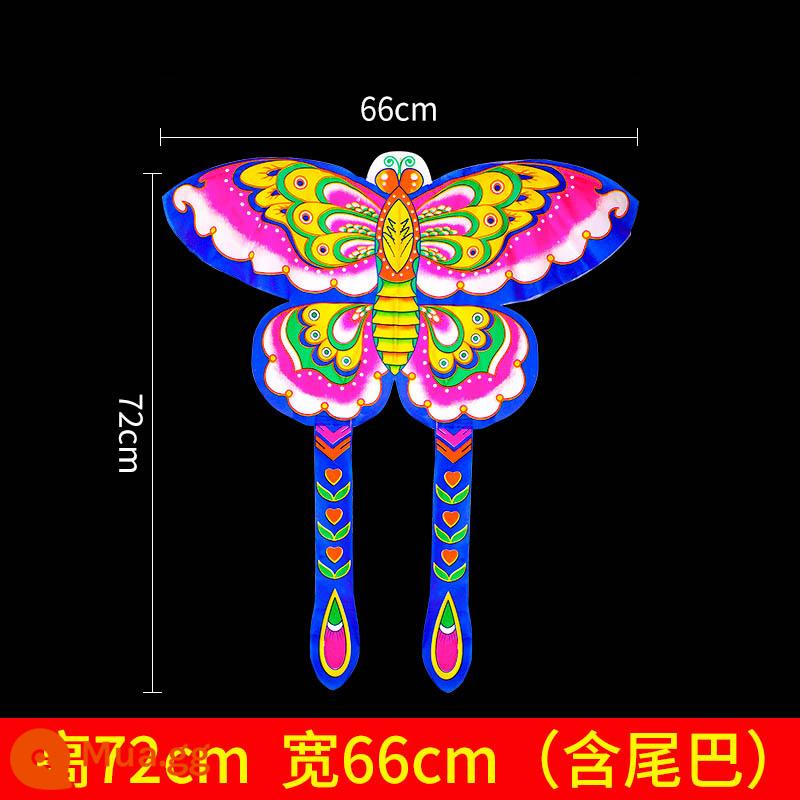 Đạo cụ múa diều bướm bay cao hơn con bướm hai mặt dày lên sáu một Ngày thiếu nhi khiêu vũ nhỏ - Phiên bản nâng cấp nhỏ hai mặt, 6 múi, sườn tre gia cố