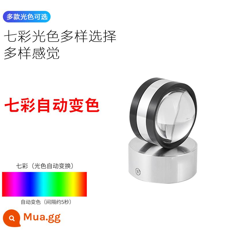 Sáng Tạo Đèn Tường LED Màu Đèn Khách Sạn KTV Tivi Phòng Khách Nền Trang Trí Tường Hành Lang Lối Đi Đèn Đèn Ngủ - Tự động đổi màu hai mặt đầy màu sắc 6W