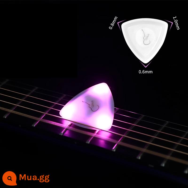 GIMI Dạ Quang Guitar Pick, Cool Fingerstyle Và Chống Trơn Trượt Gảy Mùa Xuân Dân Gian Đàn Guitar Điện Bass Pick - Đèn flash thế hệ đầu tiên đón hoa anh đào màu hồng