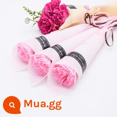 Xà Phòng Hoa Hồng Đơn Sỉ Người Yêu Nữ Ngày Của Mẹ Món Quà Nhỏ Hoa Cẩm Chướng Mô Phỏng Xà Phòng Hoa Mặt Đất Đẩy - Hoa cẩm chướng hồng phong cách Hàn Quốc 10 bông