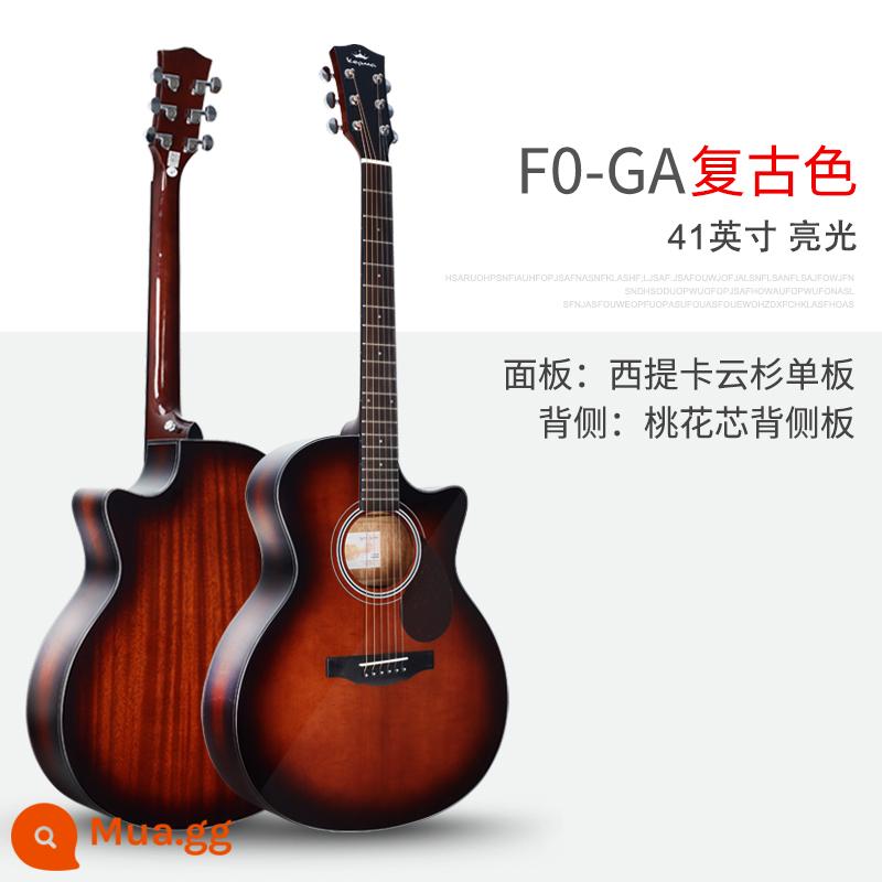 Kepma Kama Guitar Folk Powder F2/F0/F1/G1/A1/B1 Junior Scholars FS36 - [41 inch] Màu cổ điển F0-GA