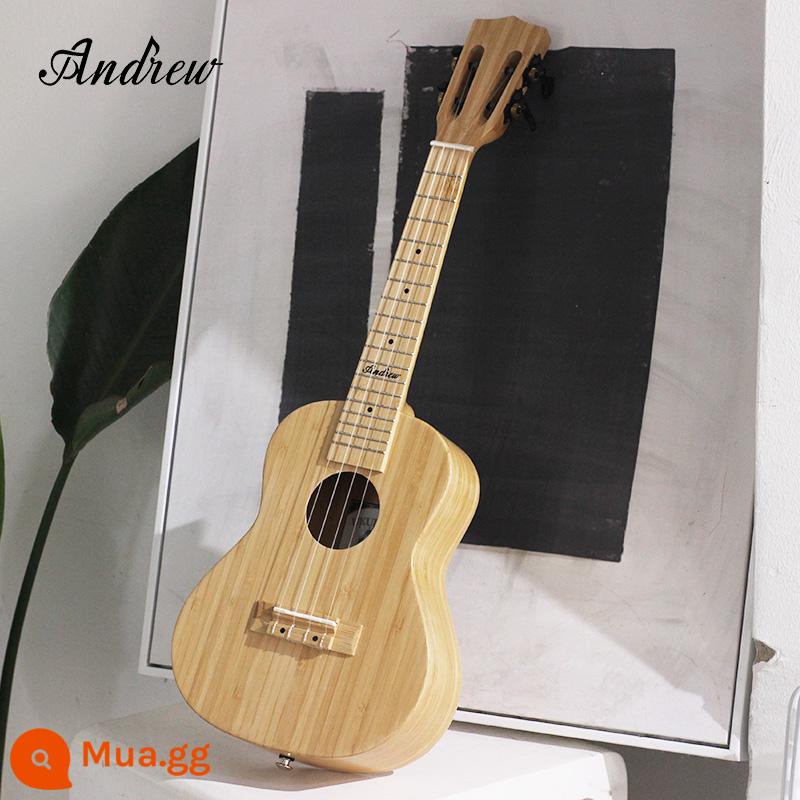 Andrew veneer ukulele người mới bắt đầu ukulele nữ bé trai guitar nhỏ học sinh ukulele trẻ em - Giới hạn 50 chiếc [tất cả veneer] Gỗ Nanzhu + phụ kiện + túi biểu diễn