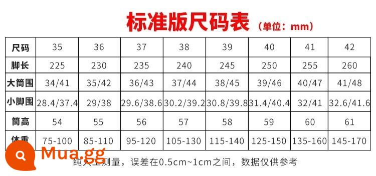 Giày bốt mỏng co giãn MM giày bốt da lộn trên đầu gối giày bốt mỏng nữ bốt bốt cỡ lớn bốt nữ cỡ lớn 41 - Lớp lót đơn phiên bản tiêu chuẩn màu đen