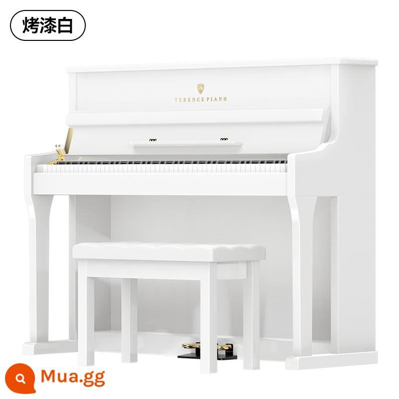 Đàn piano điện đứng cao cấp Terence Búa nặng 88 phím kiểm tra chuyên nghiệp đàn piano kỹ thuật số cho trẻ mới bắt đầu tại nhà - Màu trắng thanh lịch [sơn piano]