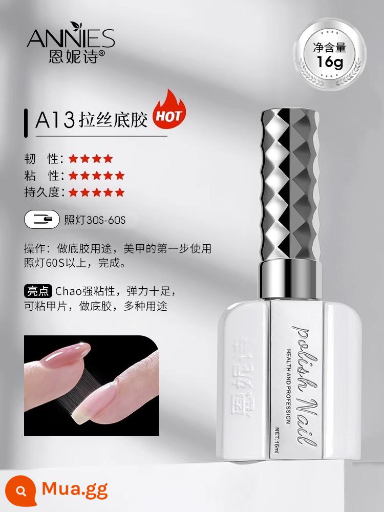 Ennis chai bạc keo sơn móng tay nail salon đế đặc biệt keo niêm phong bộ gia cố cường lực mờ lớp dấu nở keo - dưa hấu đỏ