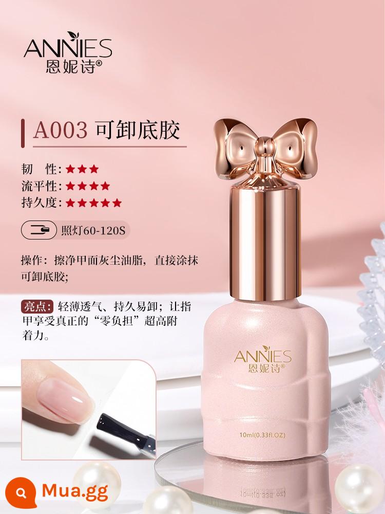 Ennis chai bạc keo sơn móng tay nail salon đế đặc biệt keo niêm phong bộ gia cố cường lực mờ lớp dấu nở keo - Quả cam