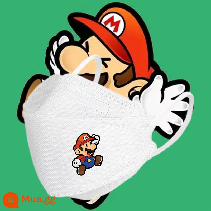 Super Mario Mẫu phim hoạt hình trẻ em 3D Stereo Cubes LOGO tùy chỉnh văn bản KN95 Đóng gói độc lập - Loại 94 Super Mario E 10 miếng