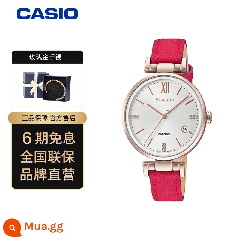 [Tự vận hành] Đồng hồ CASIO Đồng hồ thạch anh SHEEN dòng máy nữ SHE-4528 - SHE-4053CGL-7AUPR