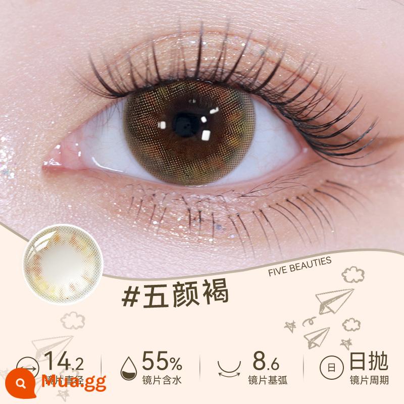 [Tự vận hành] Haichang Star Eye Color Kính áp tròng Xử lý hàng ngày 30 chiếc Kính áp tròng tự nhiên màu nâu Nữ Xử lý không hàng tháng Trang web chính thức Xác thực - [Nâu Sắc Màu] 30 viên - tràn đầy năng lượng và sức sống