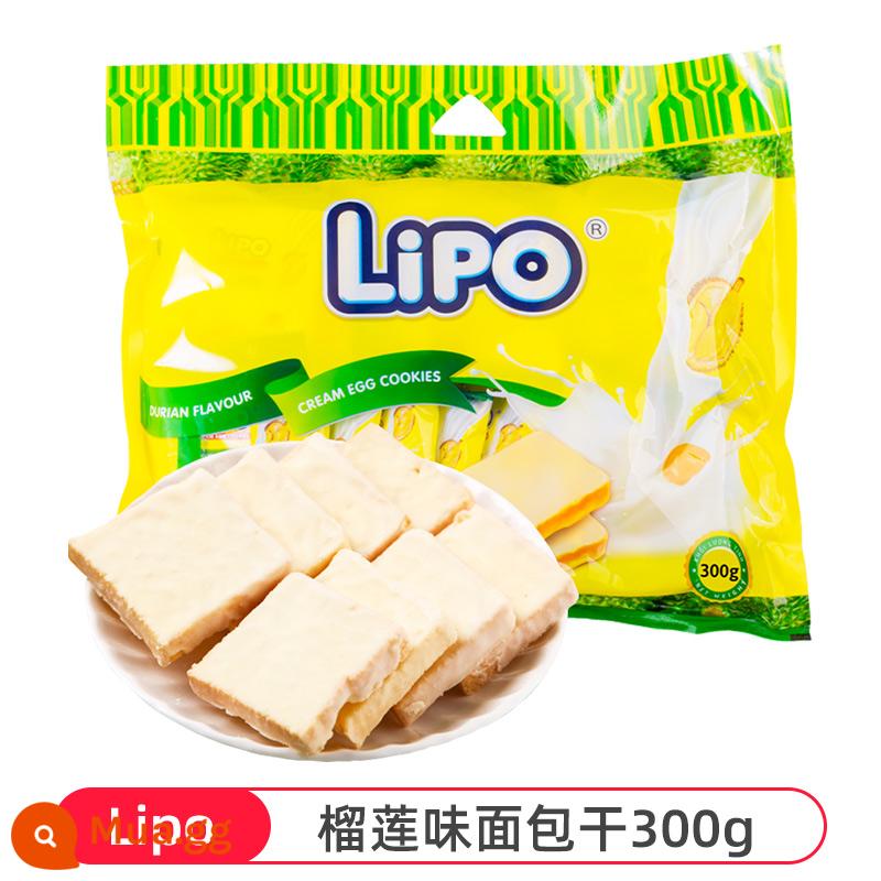 [Tự vận hành] Bánh quy sữa nhập khẩu lipo rusk Việt Nam ăn sáng đồ ăn nhẹ thông thường màu đỏ - Bánh quy hương sầu riêng 300g