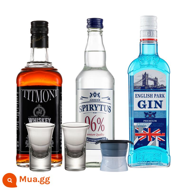 [Tự vận hành] Scotch whisky, rượu ngoại, thùng cola, bộ kết hợp pha chế, rượu cơ bản, rượu mạnh, vodka, gin - Bộ Pha Chế [Whiskey + Eau de Life + Gin]