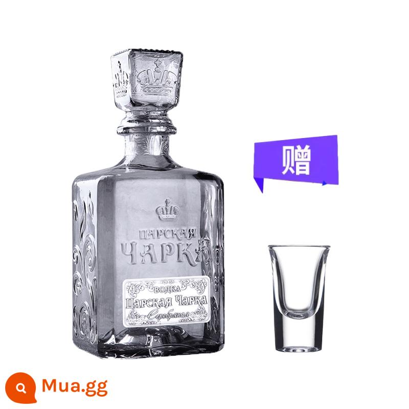 [Tự vận hành] Chai vodka nhập khẩu chính hãng từ Nga - Rượu Vodka Chai Vàng Sa Hoàng Nga Nhãn Bạc