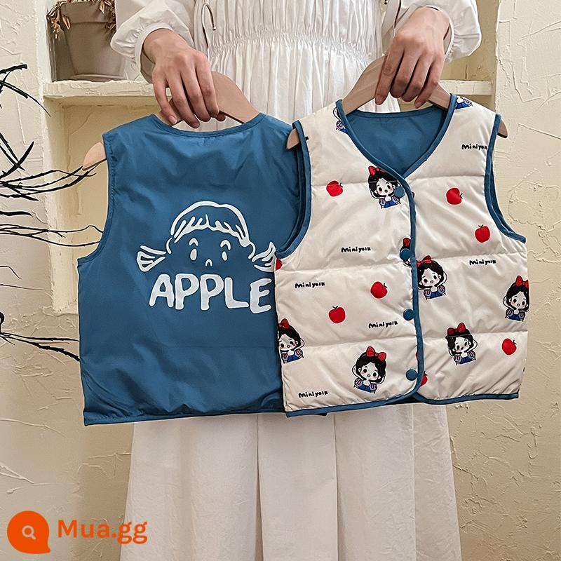 Áo vest trẻ em bé trai phiên bản Hàn Quốc áo vest trẻ em trung và nhỏ thu đông áo vest mỏng bé gái bình trong - Apple Princess Reversible Nhỏ hơn một cỡ